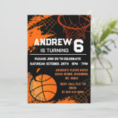 Persoonlijke Basketbal Verjaardag met Foto Kaart (Staand voorkant)