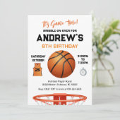 Persoonlijke Basketbal Verjaardag met Foto Kaart (Staand voorkant)