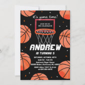 Persoonlijke Basketbal Verjaardag uitnodiging Spor (Voorkant)