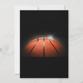 Persoonlijke Basketbal Verjaardagsuitnodiging Sjab Kaart (Achterkant)