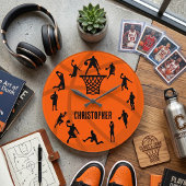 Persoonlijke basketbalactie grote klok