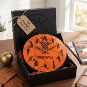 Persoonlijke basketbalactie grote klok