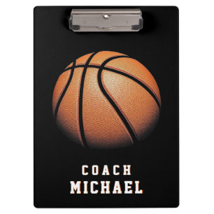 Persoonlijke basketbalcoach klembord