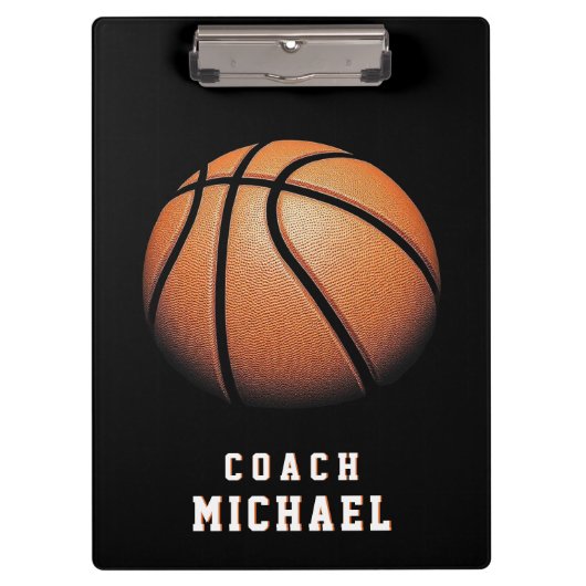 Persoonlijke basketbalcoach  klembord (Voorkant)