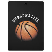 Persoonlijke basketbalcoach klembord (Achterkant)