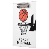 Persoonlijke Basketbalcoach Klembord (Links)