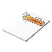 Persoonlijke basketbalcoach notitieblok (Linkerzijde)