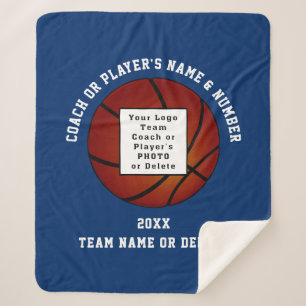 Persoonlijke Basketbaldeken voor Spelers, Coach Sherpa Deken