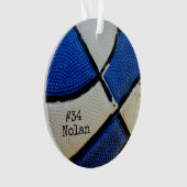Persoonlijke Basketball Acrylversiering Ornament (voorkant)