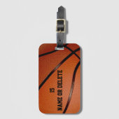 Persoonlijke Basketball-Bagagelabels Bagagelabel (Voorkant (verticaal))