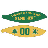 Persoonlijke Basketball Ball, Green en Gold Basketbal (Panelen)