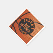 Persoonlijke Basketball Bar Mitzvah Servet (Hoek)