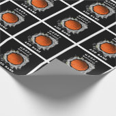 Persoonlijke Basketball Birthday Cadeaupapier (Hoek)