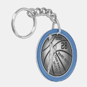Persoonlijke Basketball-cadeaus voor spelers Sleutelhanger (Voorkant Links)