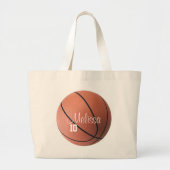 Persoonlijke Basketball Canvas tas (Voorkant)