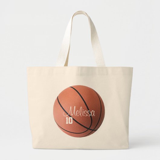 Persoonlijke Basketball Canvas tas (Voorkant)