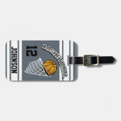 Persoonlijke Basketball DIY-kleur Bagagelabel (Voorkant horizontaal)