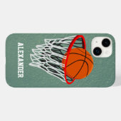 Persoonlijke Basketball en Hoop Case-Mate iPhone Case (Achterkant (horizontaal))