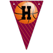 Persoonlijke Basketball Happy Birthday Vlaggetjes (Tweede vlag)