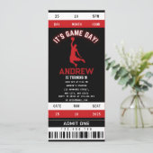 Persoonlijke Basketball Hoop Dreams Verjaardagskaa Kaart (Staand voorkant)