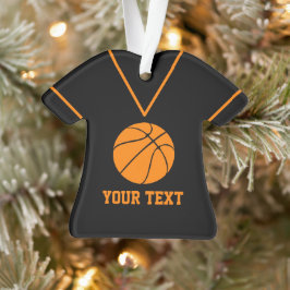 Persoonlijke Basketball Jersey, aangepaste naam Or Ornament