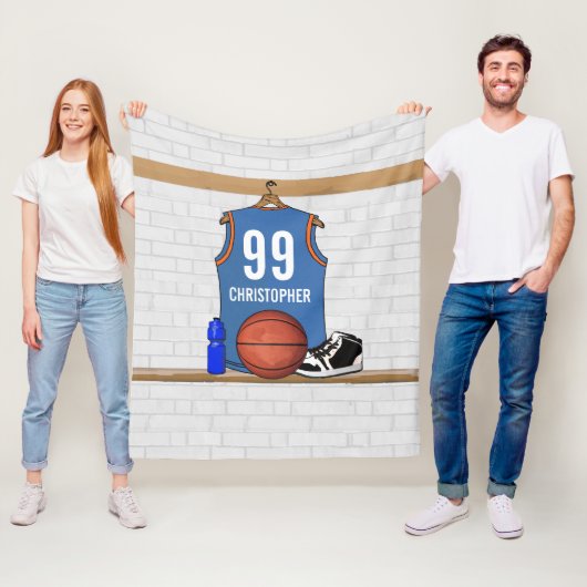 Persoonlijke Basketball Jersey (LB) Fleece Deken (In situ)