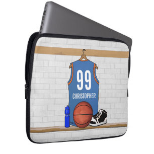 Persoonlijke Basketball Jersey (LB) Laptop Sleeve