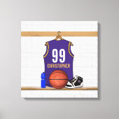 Persoonlijke Basketball Jersey (PG) Canvas Afdruk (Voorkant)