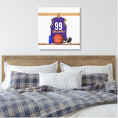 Persoonlijke Basketball Jersey (PG) Canvas Afdruk (Insitu (Slaapkamer))