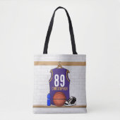 Persoonlijke Basketball Jersey (PG) Tote Bag (Voorkant)
