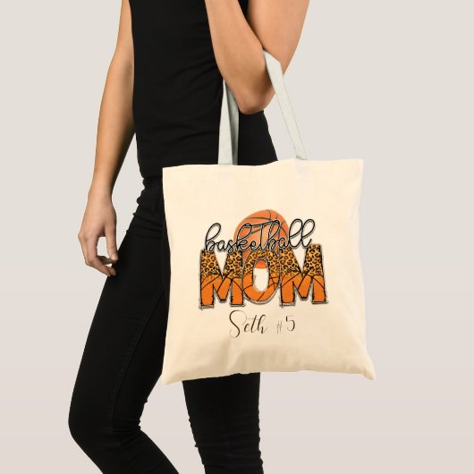 Persoonlijke Basketball Ma Canvas tas (Voorkant (product))