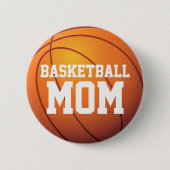 Persoonlijke Basketball Mam Ronde Button 5,7 Cm (Voorkant)