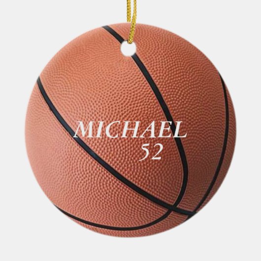 Persoonlijke Basketball Ornament (Voorkant)