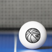 Persoonlijke Basketball Ping Pong Balls Jouw tekst Pingpongbal (Net)