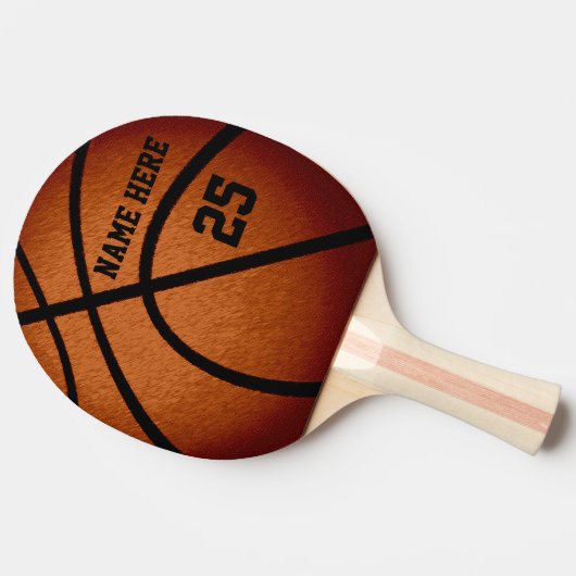 Persoonlijke Basketball Ping Pong Paddle Tafeltennisbatje (Zijkant)