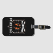 Persoonlijke Basketball Player NAME Slam Dunk Team Bagagelabel (Voorkant (horizontaal))