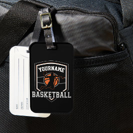 Persoonlijke Basketball Player NAME Slam Dunk Team Bagagelabel