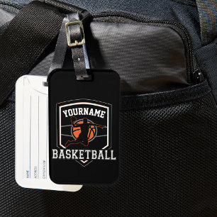 Persoonlijke Basketball Player NAME Slam Dunk Team Bagagelabel