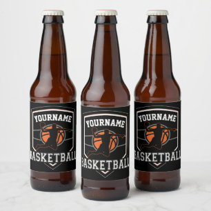 Persoonlijke Basketball Player NAME Slam Dunk Team Bier Etiket