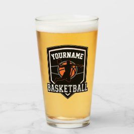 Persoonlijke Basketball Player NAME Slam Dunk Team Glas