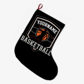 Persoonlijke Basketball Player NAME Slam Dunk Team Grote Kerstsok (Voorkant (Hangend))