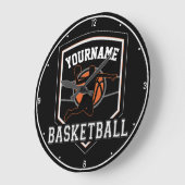 Persoonlijke Basketball Player NAME Slam Dunk Team Grote Klok (Hoek)