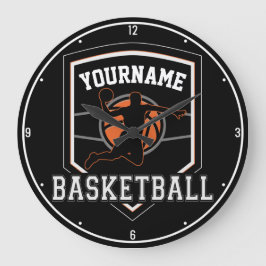 Persoonlijke Basketball Player NAME Slam Dunk Team Grote Klok
