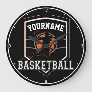 Persoonlijke Basketball Player NAME Slam Dunk Team Grote Klok