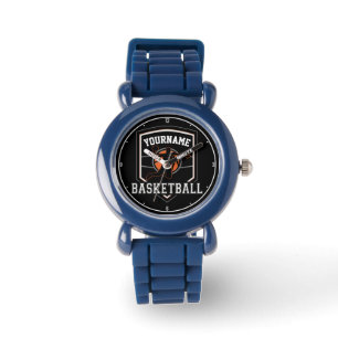 Persoonlijke Basketball Player NAME Slam Dunk Team Horloge