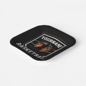 Persoonlijke Basketball Player NAME Slam Dunk Team Papieren Bordje (Gebogen)