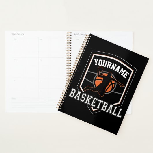 Persoonlijke Basketball Player NAME Slam Dunk Team Planner (Display)