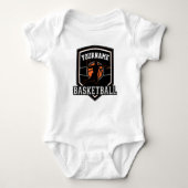 Persoonlijke Basketball Player NAME Slam Dunk Team Romper (Voorkant)