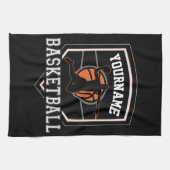 Persoonlijke Basketball Player NAME Slam Dunk Team Theedoek (Horizontaal)