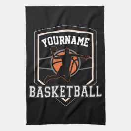 Persoonlijke Basketball Player NAME Slam Dunk Team Theedoek